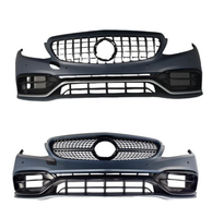 Nouveau kit carrosserie de style AMG premium W205 Classe C 2021, conversion look C63 S, qualité OEM, ensemble pare-chocs avant/arrière en plastique PP, ajustement parfait à 100 %.