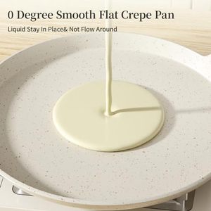 Cổ Điển Trắng Không Dính Crepe <span class=keywords><strong>Pan</strong></span> Với Stay-Mát Xử Lý Thân Thiện Với Môi Phẳng Chảo Bánh Vỉ Nướng Cho Roti <span class=keywords><strong>Pan</strong></span> - Product Image 4