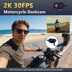 Caméra DVR <span class=keywords><strong>Moto</strong></span> 2K HD Portable Étanche Alimentée par USB avec Wi-Fi, Angle de 140°, Enregistrement <span class=keywords><strong>en</strong></span> Boucle, Plug & Play – Produit Phare Transfrontalier - Product Image 2