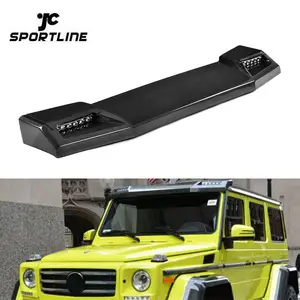 สปอยเลอร์ปีกหลังคาคาร์บอนไฟเบอร์,พร้อมหลอดไฟสำหรับ Mercedes Benz G500 G550 G55 G65 AMG G469-G63 G Class 2013 2017