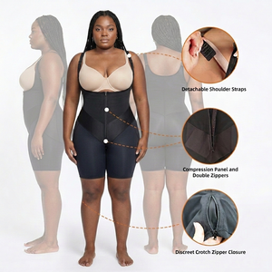 Faja Modellante Post-Parto e Post-Operatoria Colombiana, Senza Cuciture, con Controllo <span class=keywords><strong>Pancia</strong></span> e Gambe, Effetto Snellente - Product Image 1