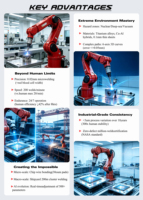 YOUHAO Brazo Robótico de Soldadura de 6 Ejes de Alta Capacidad, Robot de Soldadura Automática por Arco para Acero Inoxidable y Acero al Carbono