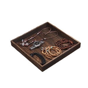 Jewelry display rack, solid wood jewelry storage tray, home display earring rack, Buddhist beads, antique jewelry rack, necklace - Product Image 5