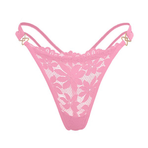 <span class=keywords><strong>Tanga</strong></span> Sexy con lazo de encaje, insertable, romántico, transpirable y cómodo, encaje ajustable, <span class=keywords><strong>Tanga</strong></span> de mujer pura y sensual - Product Image 5