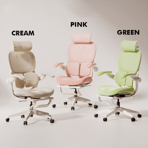 เก้าอี้สำนักงาน <span class=keywords><strong>Igrow</strong></span> 2026 ดีไซน์ใหม่ สีชมพู เขียว หลากสี รูปทรงตามหลักสรีรศาสตร์ รุ่น IA320 - Product Image 1