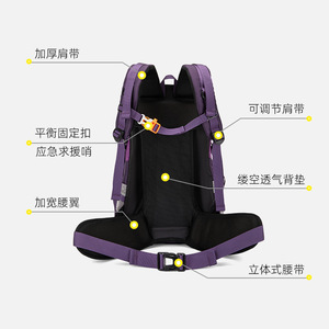 Outdoor Sports Backpack <b>40L</b> Waterproof Adjustable Shoulder Straps Unisex Hiking Travel <b>Bag</b> - Product Image 1