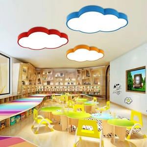 Lampadari a LED a Forma di <span class=keywords><strong>Nuvola</strong></span>, Illuminazione Creativa per Hotel, Centri Commerciali, Asili e Aule Scolastiche, Lampada Sospesa in Ferro Bianco - Product Image 3