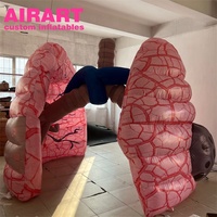 Poumon artificiel mécanique gonflable de dessin animé pour enterrement de vie de jeune fille