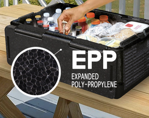 Glacière en plastique HS, pliable, en mousse EPP, glacière à glace, en polystyrène, pour garder les aliments au frais, avec logo promotionnel - Product Image 2