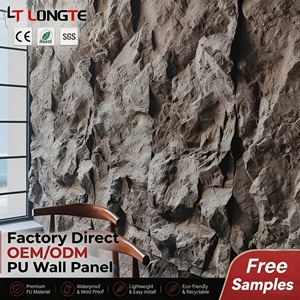 Revêtement mural extérieur en pierre artificielle légère en polyuréthane antique, panneau 3D imitation <span class=keywords><strong>ardoise</strong></span> - Product Image 1