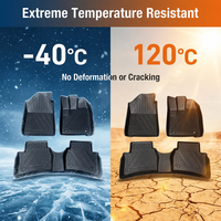 Tapis de sol de voiture personnalisés en TPE, ensemble de tapis de sol en matériau TPE, adaptés à la Honda BR-V 7 places