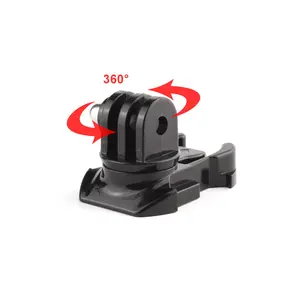 HOSHI 360 Degree Rotate Quick Release Buckle Vertical Swivel Mount for GoPro Hero 10 9 8 7 6 5 4 3+ 3 SJCAM action cameras