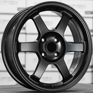 Jantes en alliage japonaises noires pour voiture de course 15 <span class=keywords><strong>16</strong></span> 17 18 19 20 21 22 pouces 20x14 18x12 18x105 5x1143 <span class=keywords><strong>4X100</strong></span> Jante 17X7.5 18X8.5 - Product Image 5