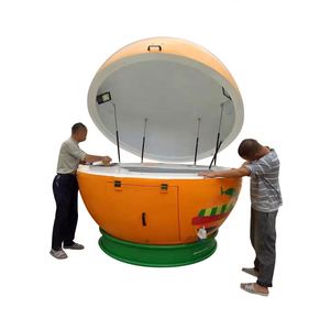 Quiosco de Comida Callejera con Forma de <span class=keywords><strong>Bola</strong></span> de Alta Calidad para Jugos y Helados, <span class=keywords><strong>Remolque</strong></span> de Comida Callejera con Forma de Fruta para la Venta - Product Image 5