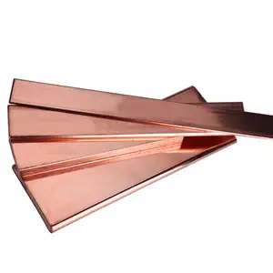 99.9% pure flat copper bar flexible copper busbar T2 grounding copper flat bar