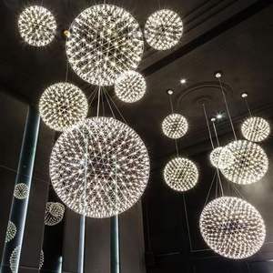 Boules de lumière AB pour restaurants, bars, foyers, supermarchés, hôtels - Lampes suspendues contemporaines à LED - Product Image 2