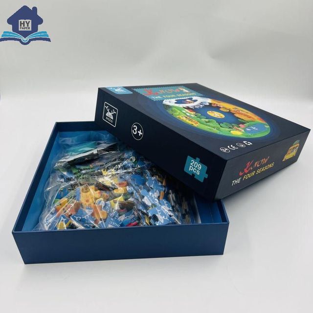 China Factory Wholesale Kids 200-Piece Cartoon Puzzle Jigsaw Game Magnetic DIY Toy for Children Made of Paper