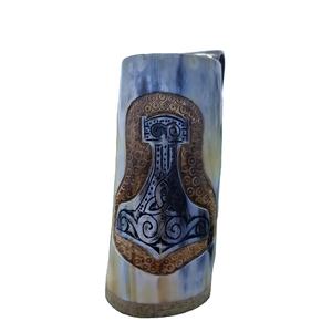 Tasses en corne de buffle de meilleure qualité indienne Cornes à boire Inde Viking Tasse en corne de buffle Viking Tasses en corne à boire naturelles - Product Image 1