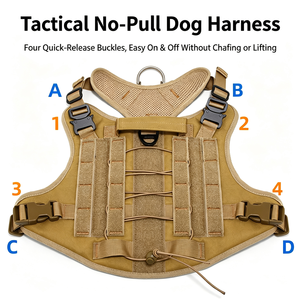 Cross-border chest straps Large and medium-sized dogs Explosion-proof punching I-shaped <b>pet</b> traction Chest straps Carrying large - Product Image 5