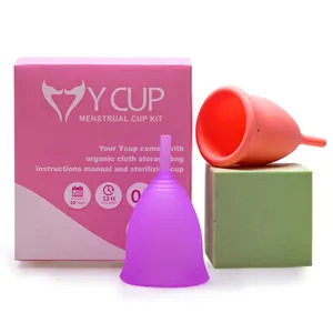 Hoge Kwaliteit Siliconen Menstruatiecups Vrouwelijke Hygiëne Vrouwen Periode Cup Cust