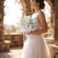Buket Pernikahan Calla Lily Putih Bunga Pengantin Buatan Pita Renda Buket Hydrangea Palsu Dekorasi Pengiring Pengantin