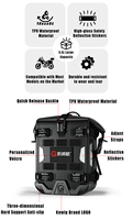 Sacs de moto imperméables en TPU Kewig de grande capacité 5,5 L, durables et résistants, bagages de voyage, sac étanche pour moto