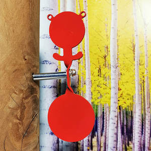 แผ่นเป้าซ้อมยิงหนังสติ๊ก รูปหัวหมี ทนทาน พกพาสะดวก ผลิตจากเหล็กอัลลอยด์ ขนาด 17.5x6.5 ซม. ราคาประหยัด อุปกรณ์เสริมสำหรับการล่าสัตว์กลางแจ้ง - Product Image 3