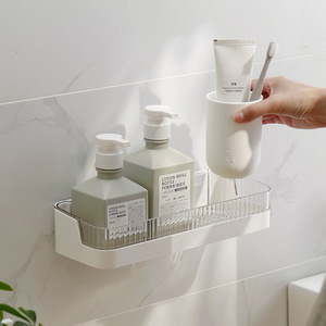 CF BS65 Caddy de douche mural Étagère en plastique conviviale Ensemble d'accessoires de salle de bain Organisateur de salle de bain - Product Image 4