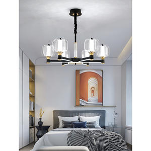 Lustre de style nordique minimaliste moderne pour villas de luxe, technologie intelligente prise en charge, luminaires suspendus élégants et grandioses pour le salon - Product Image 3