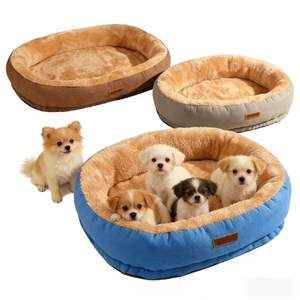 Cama para Mascotas de Lino XL para Otoño e Invierno, Caseta Gruesa con Pelo de Conejo, Ecológica, Diseño Sólido, Cálida para Perros y Gatos Grandes/Pequeños - Product Image 3