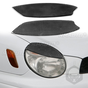 ฝาครอบตกแต่งไฟหน้ารถยนต์คาร์บอนไฟเบอร์ 2 ชิ้น สำหรับ Subaru Impreza WRX STI ปี 2002-2003 สติ๊กเกอร์ติดรถยนต์ ฝาครอบตกแต่งไฟหน้า - Product Image 1