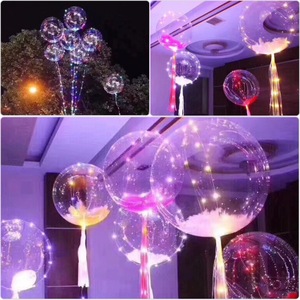 Lot de ballons LED lumineux en TPU avec guirlande lumineuse pour la Saint-Valentin, les fêtes et les décorations de mariage, ballons Bobo pour la rue - Product Image 4