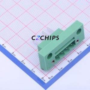 KF2EDGWB-5.0-4P Plug-in Terminal Block Through hole,P=5mm Connector Board-to-Board / Socket - Closed Screw Fixing 1x4P 5mm - Product Image 1