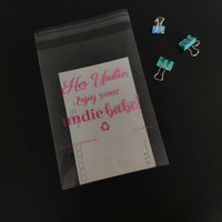 Sacs en plastique transparents jetables OPP en gros avec fermeture autocollante, personnalisables avec logo imprimé en héliogravure pour l'emballage de cadeaux