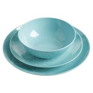 Restaurant Supplies Blue Melamine Plate Chinaware Plates Set Dinner Plate Set Plastic Tableware
