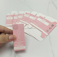 Maßgefertigte Faltschachtel mit Einsteckverschluss Rosa Bedruckte Kartonverpackung für Nagelkunst-Zubehör