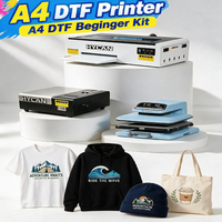 Kit d'imprimante DTF A4 de bureau pour débutants, machine d'impression par transfert thermique DTF de niveau débutant, petit kit d'imprimante DTF pour les nouveaux propriétaires d'entreprises