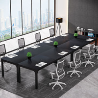 Tribesigns-Bureau d'Ordinateur Moderne de 78.7 Pouces, Grande Table de Conférence en Bois Rectangle de 6 Pieds, pour Réunions de Bureau, Séminaires, Vente Chaude