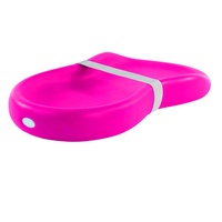 Matelas à langer et tapis de jeu en cuir PU imperméable et multi-usage pour bébé Sangle de sécurité réglable Design pliable et léger