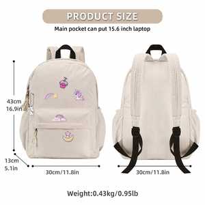 Mochila Premium de Pana con Cierres Bidireccionales SBS, Diseño Espacioso con Múltiples Compartimentos, Correas de Hombro Acolchadas Ergonómicas - Product Image 2