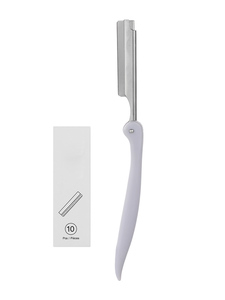 Cuchillas <span class=keywords><strong>de</strong></span> un solo filo <span class=keywords><strong>de</strong></span> acero inoxidable para mujer, removedor <span class=keywords><strong>de</strong></span> vello Facial, maquinilla <span class=keywords><strong>de</strong></span> afeitar coreana para <span class=keywords><strong>cejas</strong></span> - Product Image 2