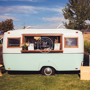 2025 Newest China Made Colorful Food Truck Air Conditioner <b>Mobile</b> <b>Kitchen</b> Pizza Coffee Cart - Product Image 2