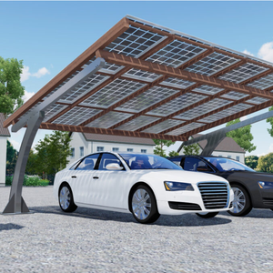 GL carport โครงสร้างพลังงานแสงอาทิตย์, โครงสร้างพลังงานแสงอาทิตย์โครงสร้างการติดตั้งพลังงานแสงอาทิตย์ที่จอดรถกันน้ำกลางแจ้งพลังงานแสงอาทิตย์ - Product Image 1