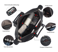 Sac de voyage unisexe personnalisé avec logo, grande capacité, fermeture éclair, portable, modulaire, interchangeable, de haute qualité