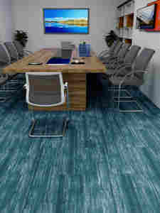 25*100 Ubin Karpet Persegi Panjang Biru Danau yang Elegan Dirancang untuk Interior Komersial yang Mewah, Ruang Bersantai Bisnis, dan Ruang Rapat - Product Image 5
