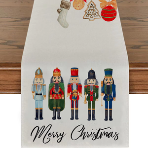 हॉलिडे वर्ग क्रिसमस प्लेसमेट्स मुद्रित टेबल कवर फेस्टिवल टेबल रनर रसोई टेबलक्लोथ फैक्ट्री थोक - Product Image 6