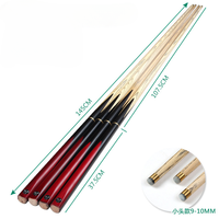 Queue de billard SLP en bois de frêne 10 mm 3/4 Split Cue Stick Billiard Snooker