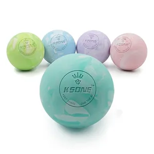 Marmorierung Natur kautschuk Hüpf bälle Massage ball Benutzer definiertes Logo Yoga Fitness Lacrosse Ball