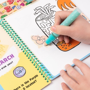 Livre de coloriage magique personnalisé avec marqueur révélateur d'eau, jouet pour enfants avec <span class=keywords><strong>labyrinthe</strong></span> de graffiti et jeux de recherche - Product Image 5