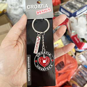 Logotipo personalizado TRINIDAD & TOBAGO Croacia París plata Metal llavero encantos lujo promocional recuerdo abrebotellas llaveros - Product Image 3